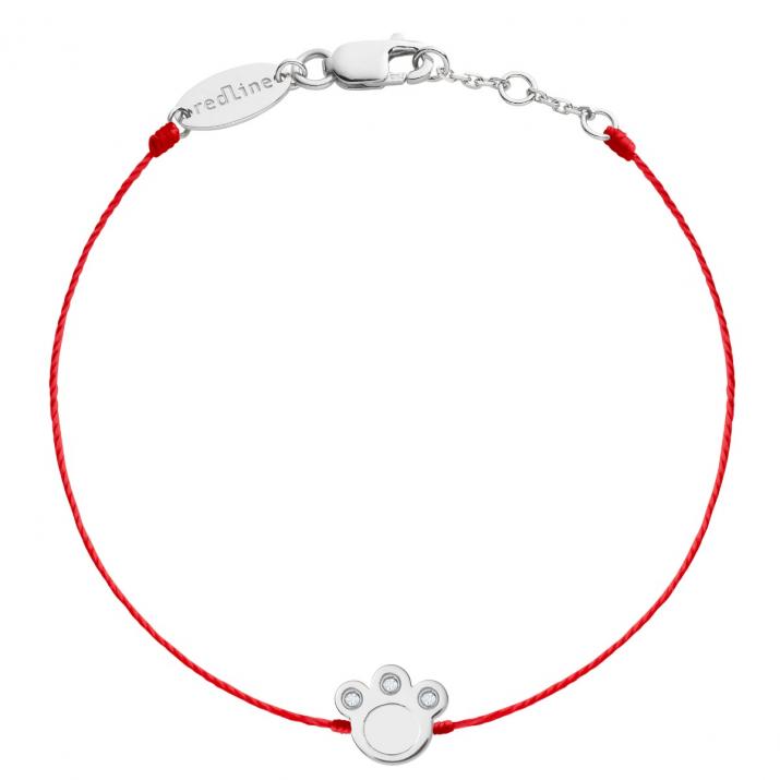 Pulsera en hilo miaou Redline mujer en Oro Blanco - Redline - 0++