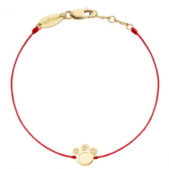 Pulsera en hilo miaou Redline mujer en Oro Amarillo - Redline - 0++