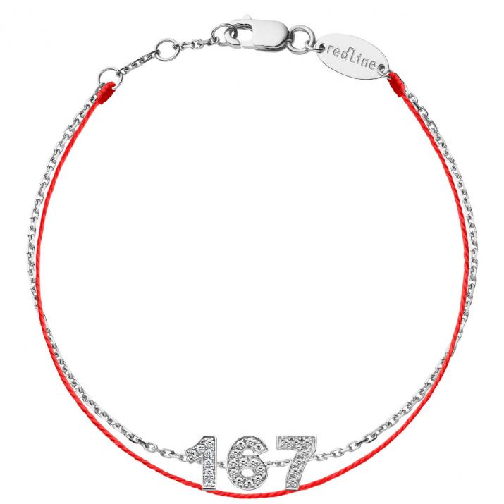 Mi número Pavé Diamonds Duo Pulsera Goldia Blanca - Redline - 0++