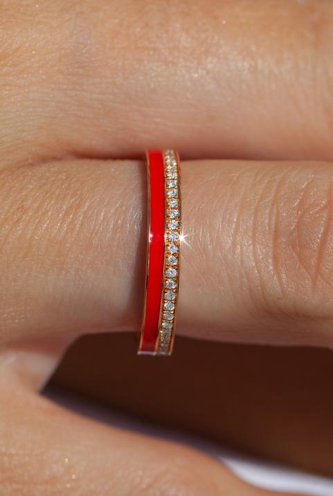 Sortija Si Joli Amour en dos oro rosa - Redline - 0++