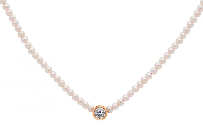 Collar de mujeres Diamond & Pearl Pure (s) Pink Gold - Redline - 0++