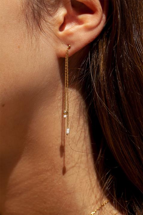 Earrings in Yellow Gold - Redline - 0++