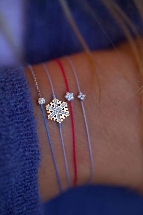 Pulsera en hilo diamante Flocon Redline en Oro Rosa - Redline - 0++