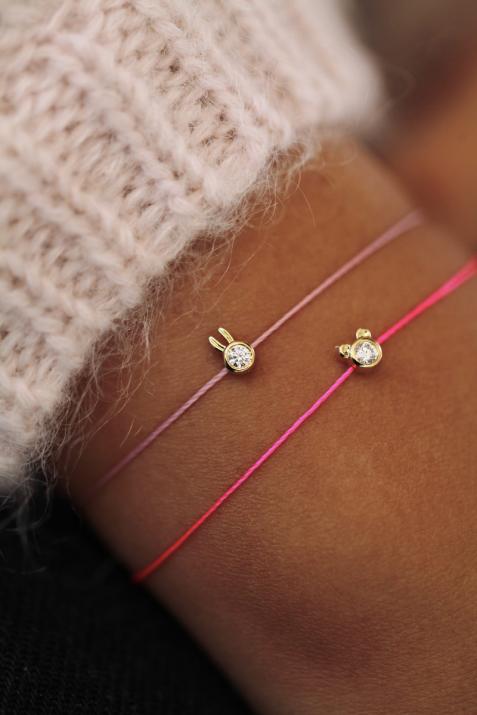 Pulsera Mini Pure Bear de hilo de oro amarillo - Redline - 0++