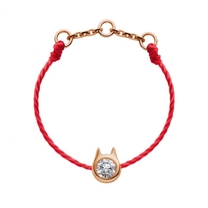 Anillo de alambre de oro rosa Mini Pure Cat - Redline - 0++