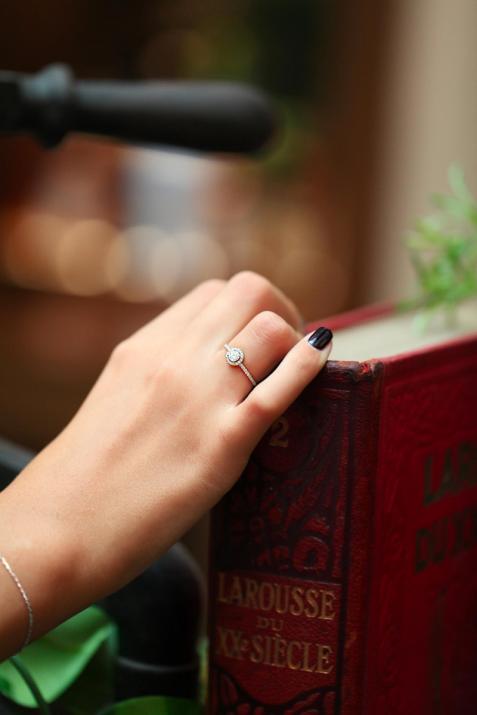 Anillo Beau Rêve en diamantes 0.47ct en oro rosa - Redline - 0++