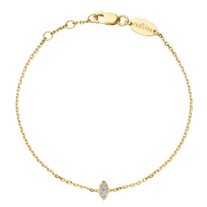 Pulsera en cadena con diamante de 0.5ct en oro amarillo - Redline