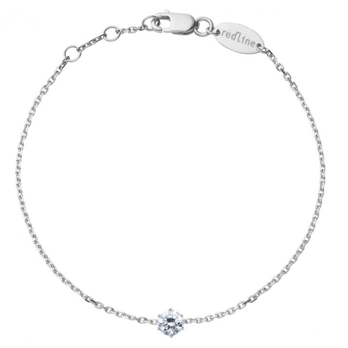 Pulsera en cadena con diamante So Absolu Redline en Oro Blanco - Redline - 0++