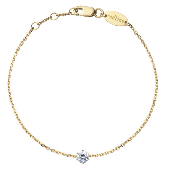 Pulsera en cadena con diamante So Absolu Redline en Oro Amarillo - Redline - 0++