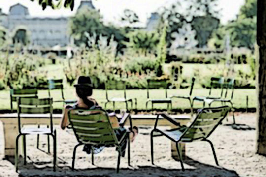 Redline fait une rencontre improbable au jardin des Tuileries