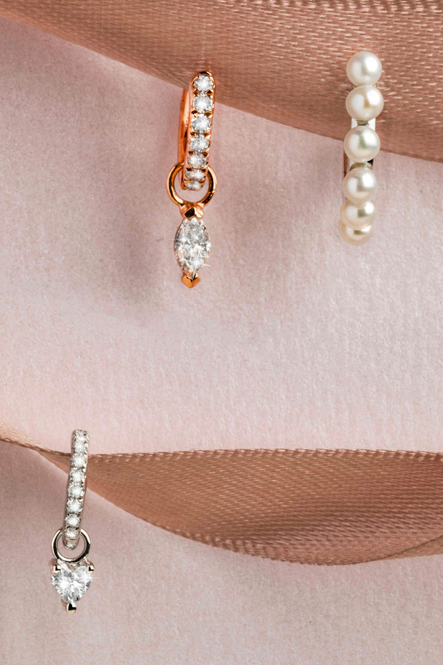 Armonía de lujo: joyas de diamantes y perlas Redline de la colección de diamantes y perlas